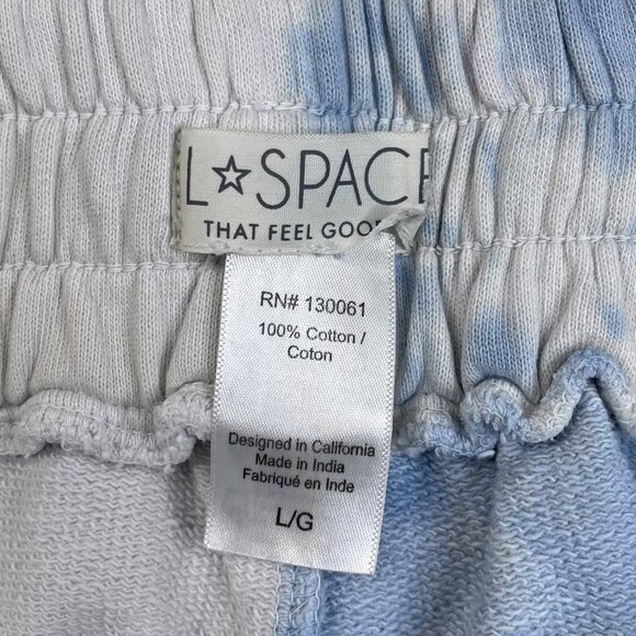 L *Space Daybreak Tie Dye Joggers Navy Blue - Picture 4 of 9